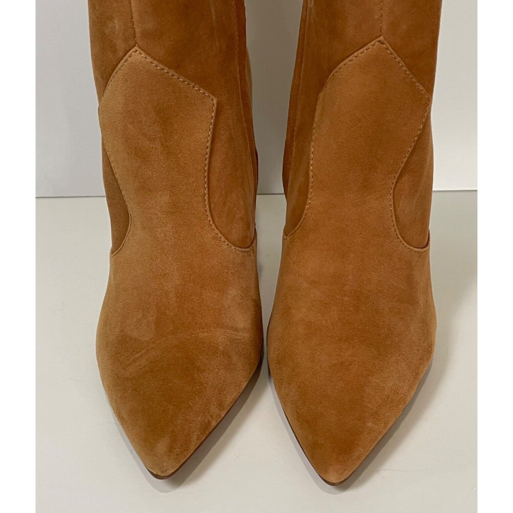 Vince Camuto Women's Azentela Ankle Booties Size 8.5 Brown Suede Golden Walnut - Picture 4 of 16
